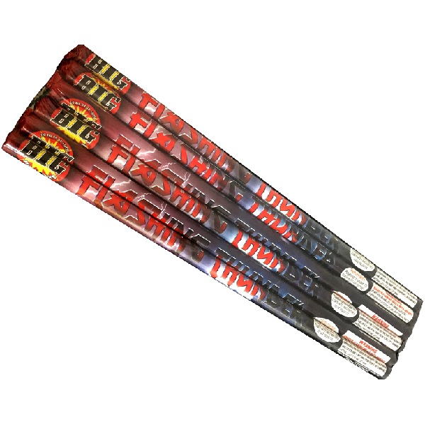 10 Ball roman candle with loud bangs.