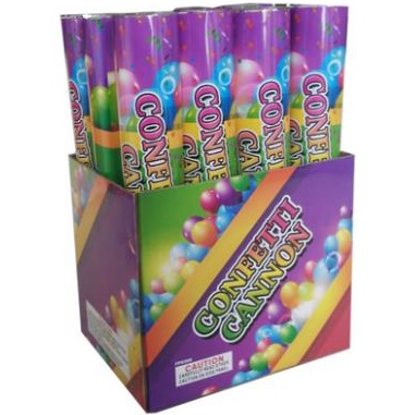 12 INCH MULTI COLOR CONFETTI CANNON