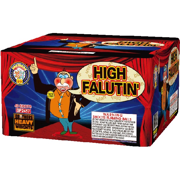 HIGH FALUTIN 49 SHOTF FIREWORK
