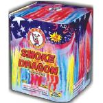 Colorful smoke dragon tail to crackling. This day time cake paints your blue sky today!