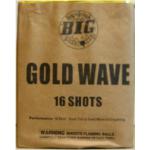 16 SHOTS. Pro Labeled. Gold Tail to Gold Wave to Crackling. All six in this series are hard hitters with beautiful colors making them an exceptional value!
