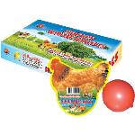 This chick whistles, snaps, crackles and pops, out an egg that is. Balloon stays inflated far past the performance effect of the chicken. Kid tested, mother approved.